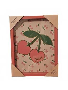 Juicy Couture Cherry Wall Art Pink Frame 12x16 JC Home Decor (Small Scratch)